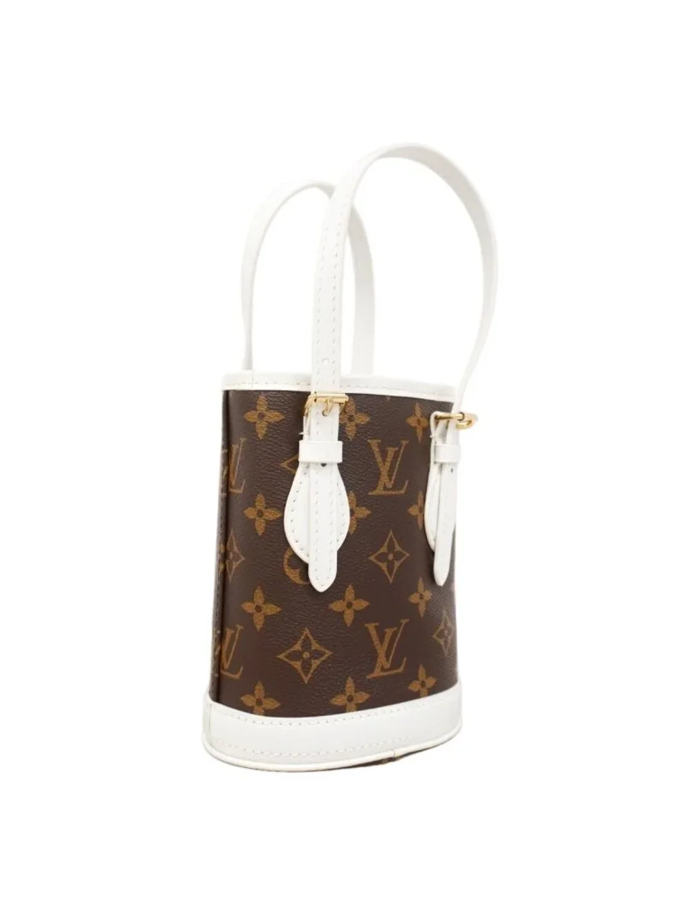 Louis Vuitton Handbag Monogram LV Match Nano Bucket Brown 2-Way